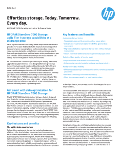 HP 3PAR 7000 Data Optimization Software Suite