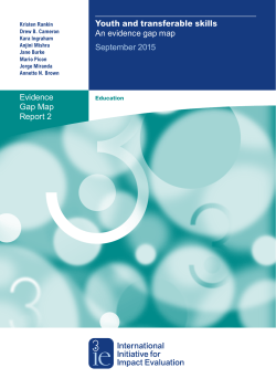 Evidence Gap Map Report 2 Youth and transferable skills An