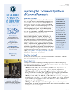 Improving the Friction and Quietness of Concrete Pavements