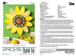 sunflower clock