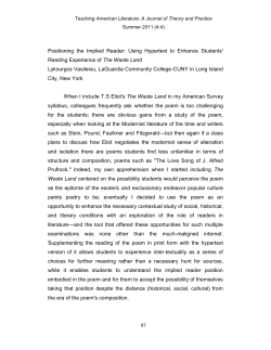 Positioning the Implied Reader: Using Hypertext to Enhance