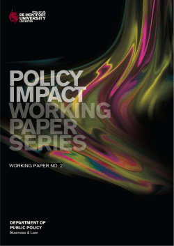 Codifying the Relationship Between Central and Local Government