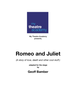 Romeo and Juliet - my theatre academy
