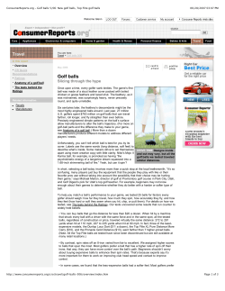 ConsumerReports.org - Golf balls 5