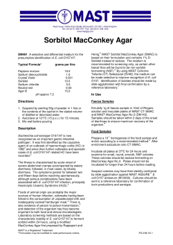 Sorbitol MacConkey Agar