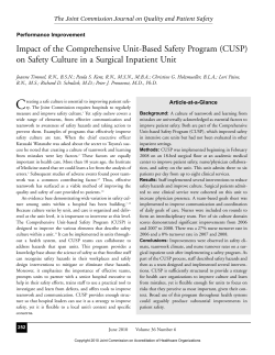 Impact of the Comprehensive Unit