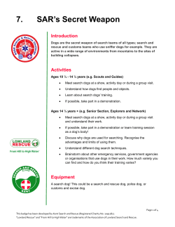 7. SAR`s Secret Weapon - Kent Search And Rescue
