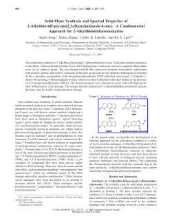 Solid-Phase Synthesis and Spectral Properties of 2-Alkylthio