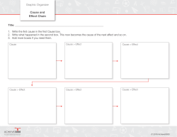 Graphic Organizer Cause and Effect Chain