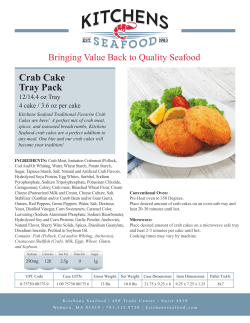 Crab Cake Tray Pack