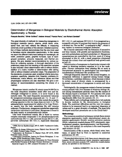Determinationof Manganese in