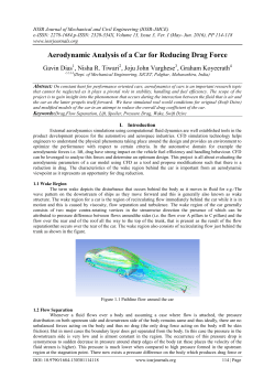 Aerodynamic Analysis of a Car for Reducing Drag Force