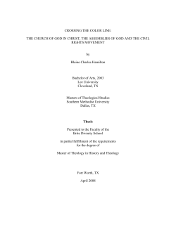 CROSSING THE COLOR LINE - TCU Digital Repository