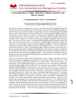 An Introduction to &ldquo;Edgar Allan Poe`s Murder, Detective and Horror