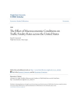 The Effect of Macroeconomic Conditions on Traffic Fatality Rates