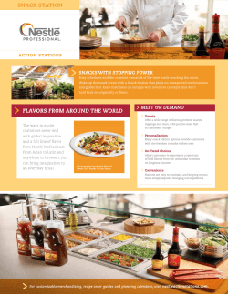 FLAVORS FROM AROUND THE WORLD SNACK STATION