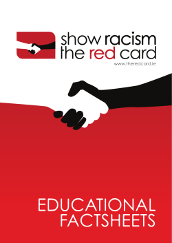 Factsheets - Show Racism The Red Card