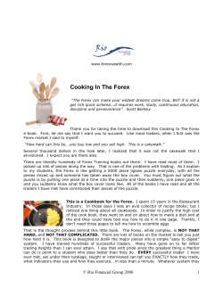 Cooking In The Forex