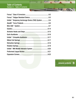 Table of Contents