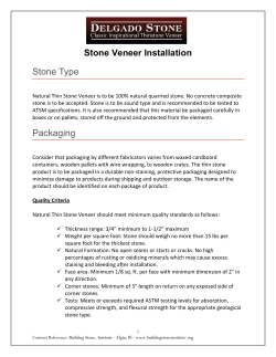 Stone Veneer Installation Stone Type Packaging