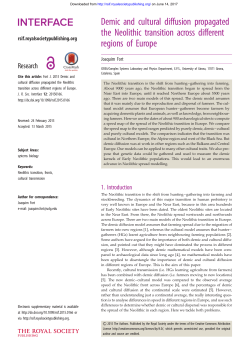 Demic and cultural diffusion propagated the Neolithic transition