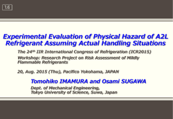 Experimental Evaluation of Physical Hazard of A2L