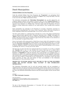 Dutch Municipalities