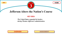 3 Jefferson Alters the Nation`s Course