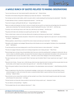 A Whole Bunch of Quotes