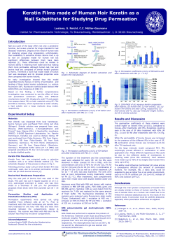 Keratin Films made of Human Hair Keratin as a Nail
