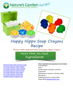happy hippo soap crayons