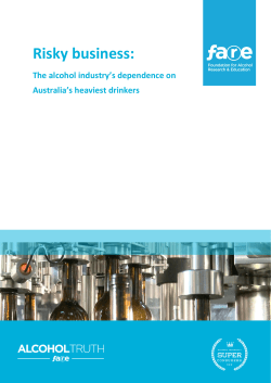 Risky business: The alcohol industry`s