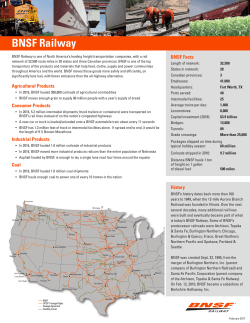 Fact Sheet - BNSF Railway