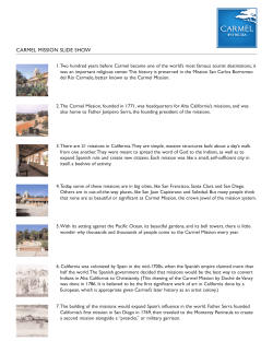 carmel mission slide show - Carmel-by-the
