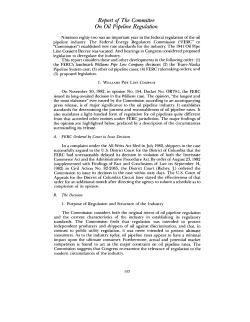 Oil Pipeline Regulation