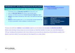 Creating Animation with MatchWare Mediator 8