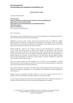 MD. Patricia Bonilla Anesthesiology, pain management and