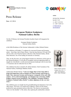 European Modern Sculptures - National Gallery Berlin