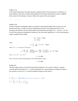 Problem 7.32 At microwave frequencies, the power density