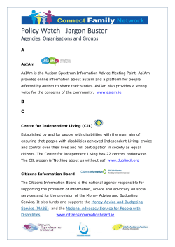 Policy Watch Jargon Buster