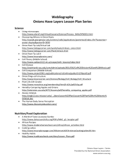 Onion Webliography - The National Onion Association