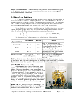 7-5 Classifying Collisions