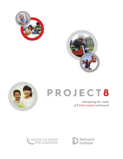 Anticipating the needs of 8 billion people and beyond