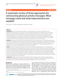 A systematic review of three approaches for constructing physical