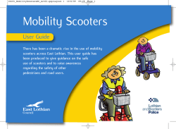 User Guide for Mobility Scooters