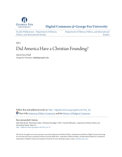 Did America Have a Christian Founding?