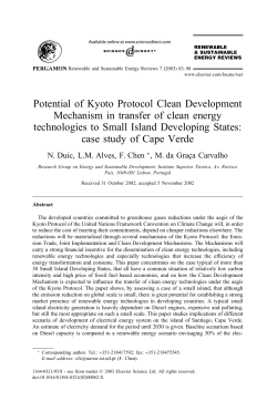 Potential of Kyoto Protocol Clean Development Mechanism in