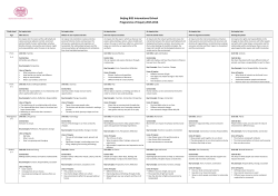 The 2015-16 Programme of Inquiry - Beijing BISS International School