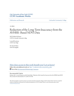 Reduction of the Long-Term Inaccuracy from the AVHRR–Based