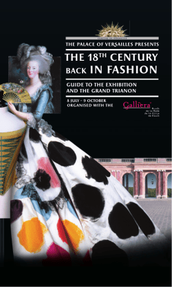 back in fashion - Ch&acirc;teau de Versailles
